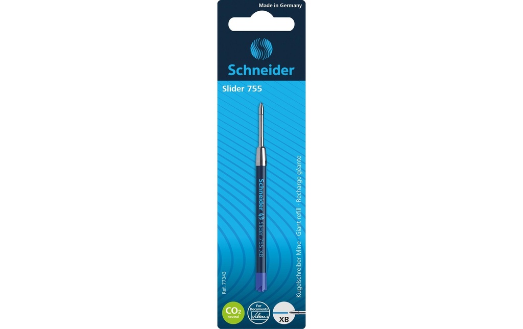 Schneider Mine de crayon 755XB Slider 0.7 mm, Bleu