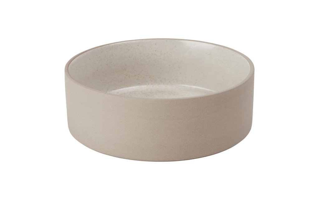 OYOY Écuelle en céramique Sia L, Ø 19.5 x H 6.5 cm, Offwhite