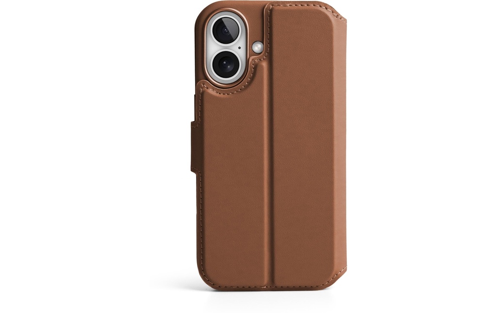 Vonmählen Book Cover Vegan Leather iPhone 17 Brown