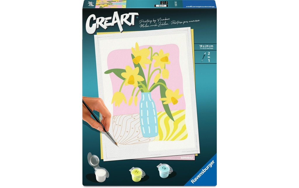 Ravensburger Peinture par numéros CreArt Narcisses