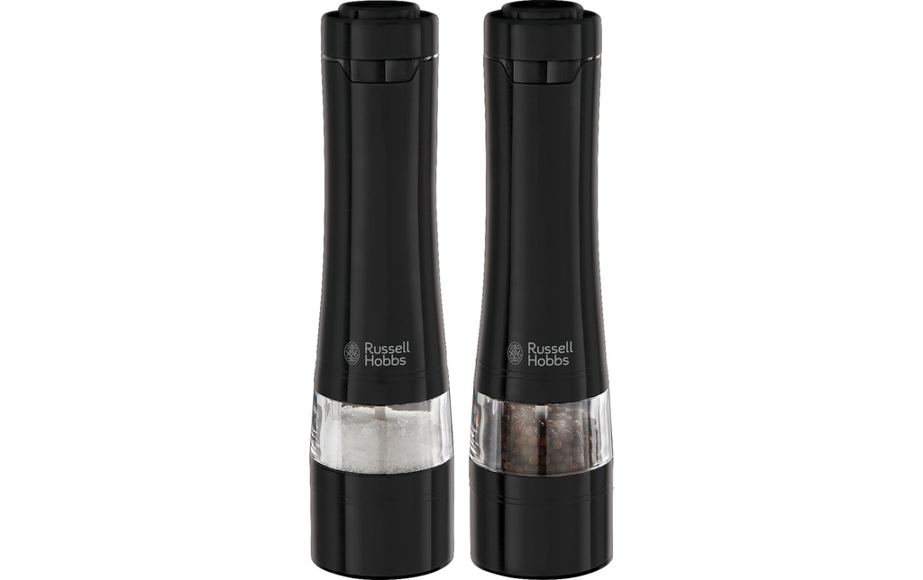Russell Hobbs Moulins à sel et à poivre 2 pièces, 23.3 cm, Noir