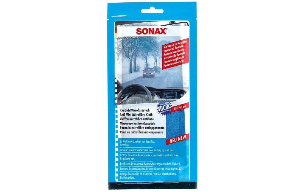 Sonax Chiffon microfibre anti-buée, 40 × 25 cm