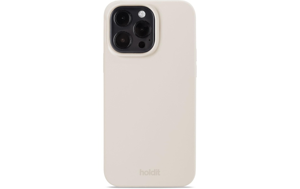 Holdit Coque arrière Silicone iPhone 14 Pro Max Beige
