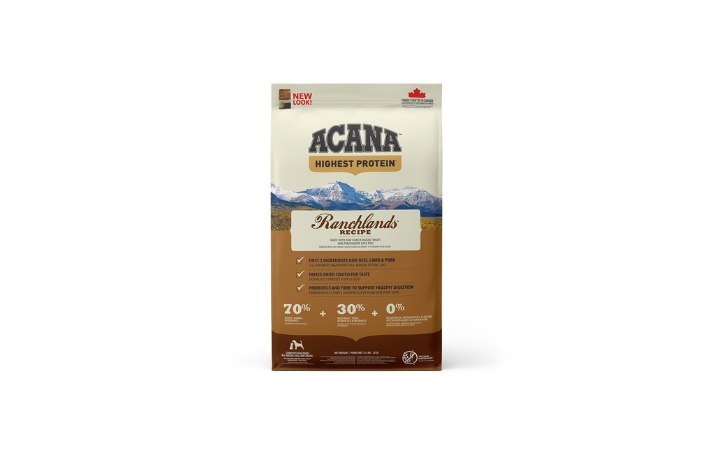 Acana Alimentation sèche Regionals Ranchlands Recipe, 11.4 kg