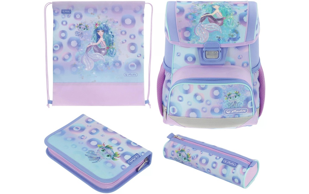 Herlitz Cartable Loop Plus Mystic Mermaid Set de 4 pièces