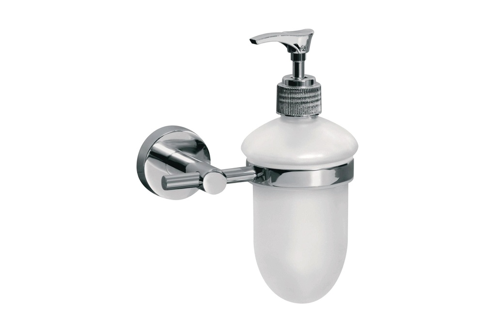 Sofia Distributeur de savon mural 300 ml, blanc, argent