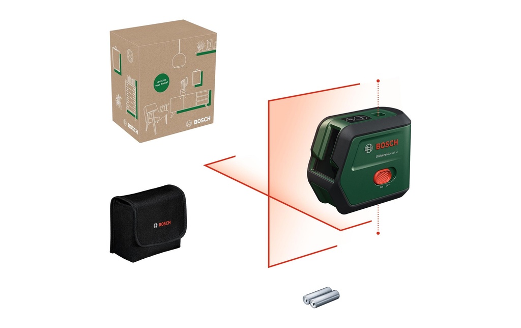 Bosch Laser lignes croisées UniversalLevel 2 12 m
