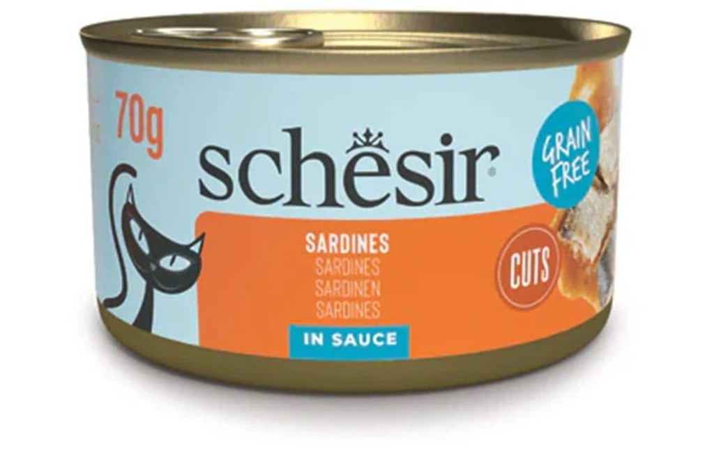 Schesir Alimentation humide Filets de sardines 70 g
