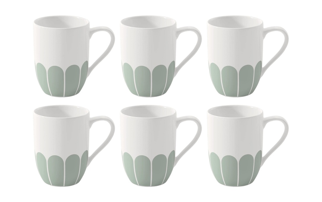 Villeroy & Boch Tasse à anse Fleur 290 ml, 6 Pièce/s, Vert