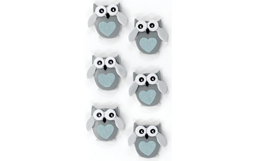 Artoz Autocollant 3D Hibou 1 feuille
