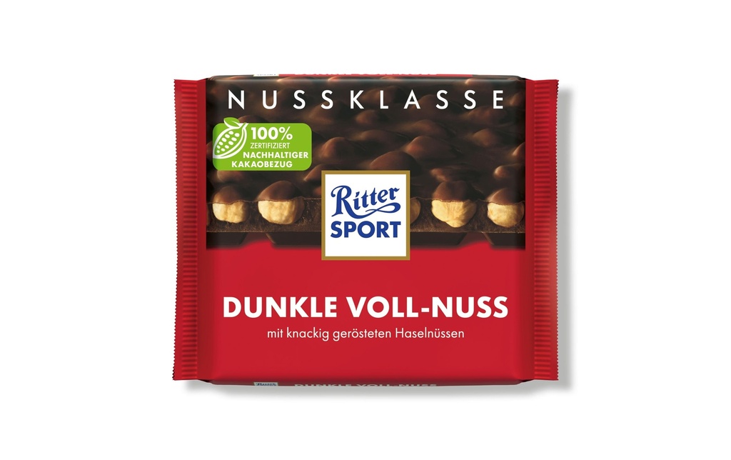 Ritter Sport Chocolat Noix pleine foncée 100 g