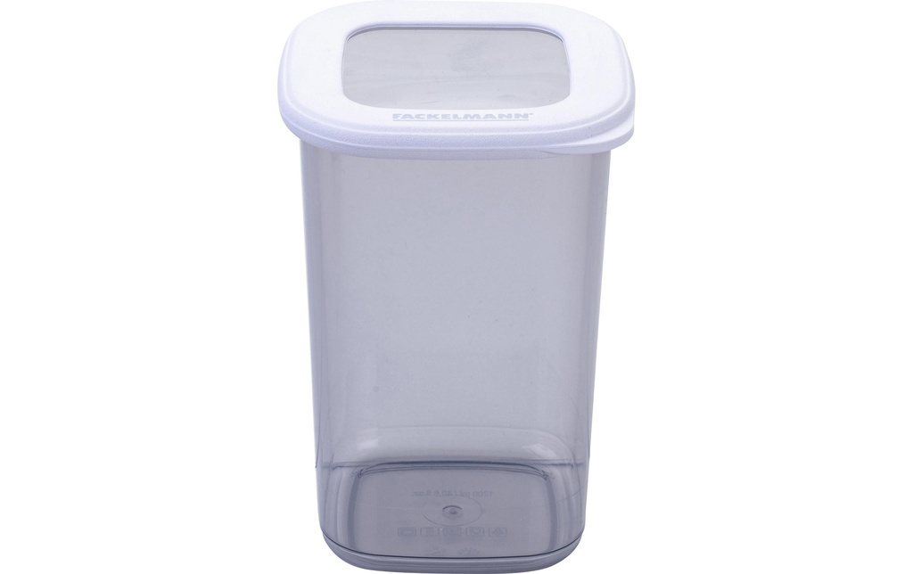 Fackelmann Récipients à provisions be the move 1.2 l, Transparent/Gris clair