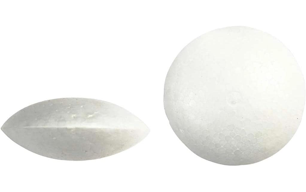 Creativ Company Figurine en polystyrène Ovni 7.5 cm, 100 pièces, blanc