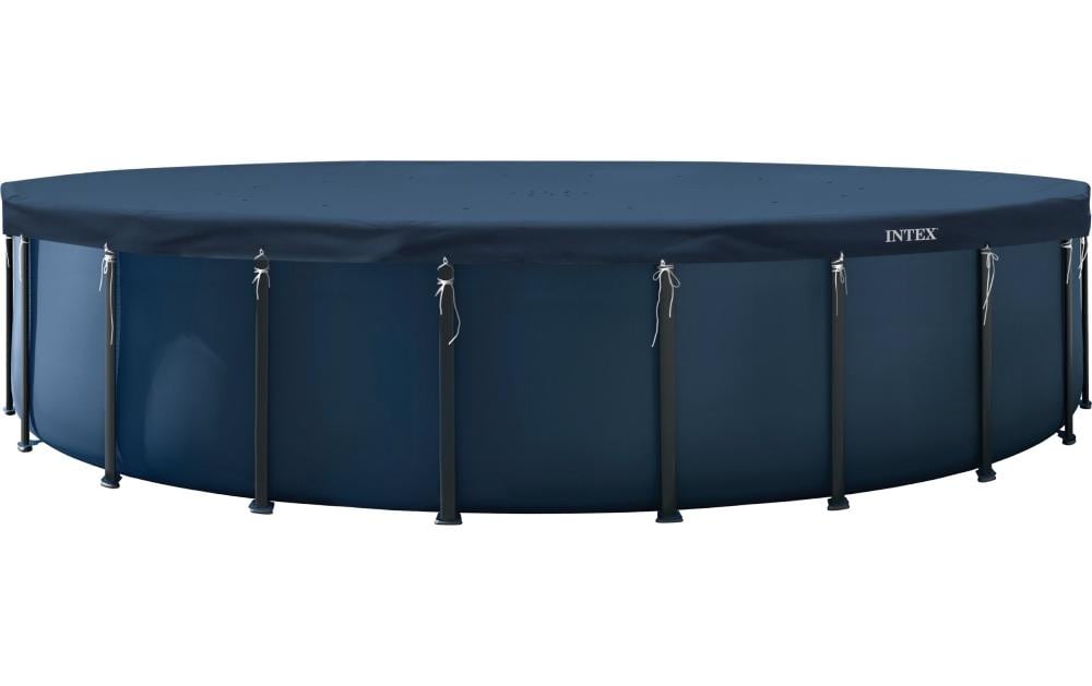 Intex Bâche pour piscine Deluxe tous temps 7.3 m x 20 cm, bleu foncé