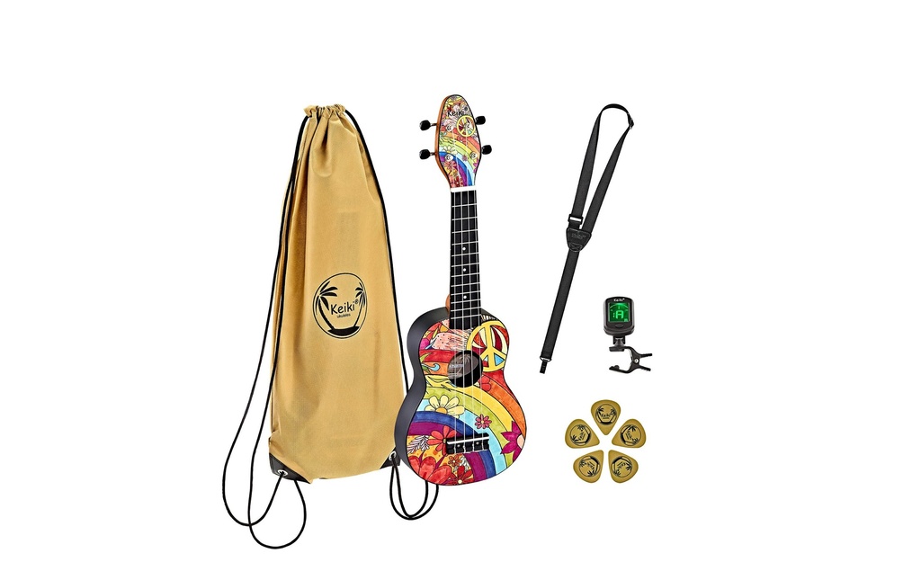 Ortega Guitars Ukulélé Keiki Package K2-68 – Peace '68