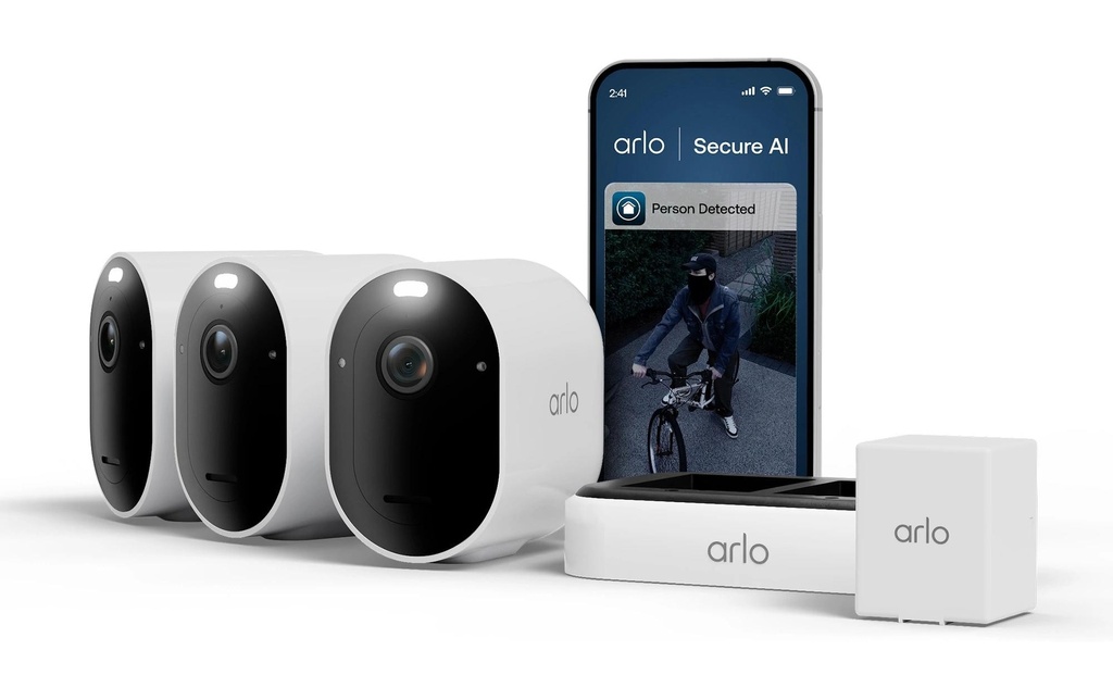 Arlo Kits de surveillance Pro 6 2K Set de 3 pièces Blanc