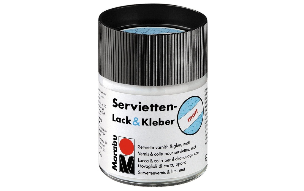 Marabu Vernis et colle pour serviettes matt 50 ml