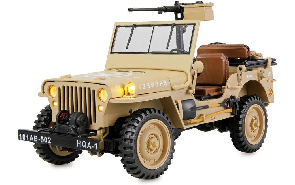 Amewi Scale Crawler Jeep Willys MB 1:14 Sable