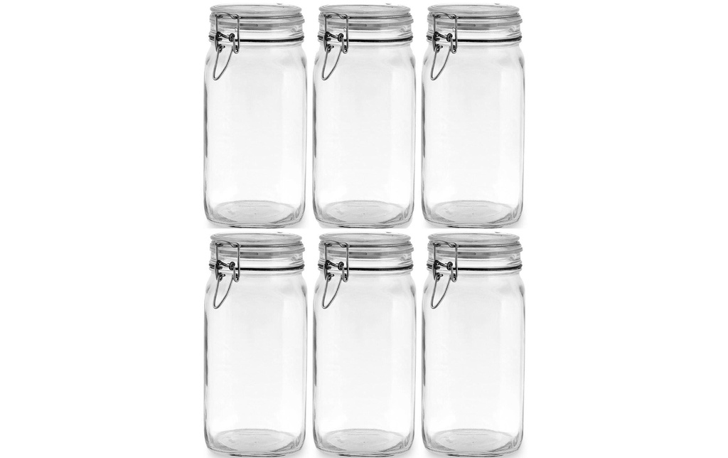 Bormioli Rocco Bocaux à conserves Fido 1,5 litre, 6 pièces