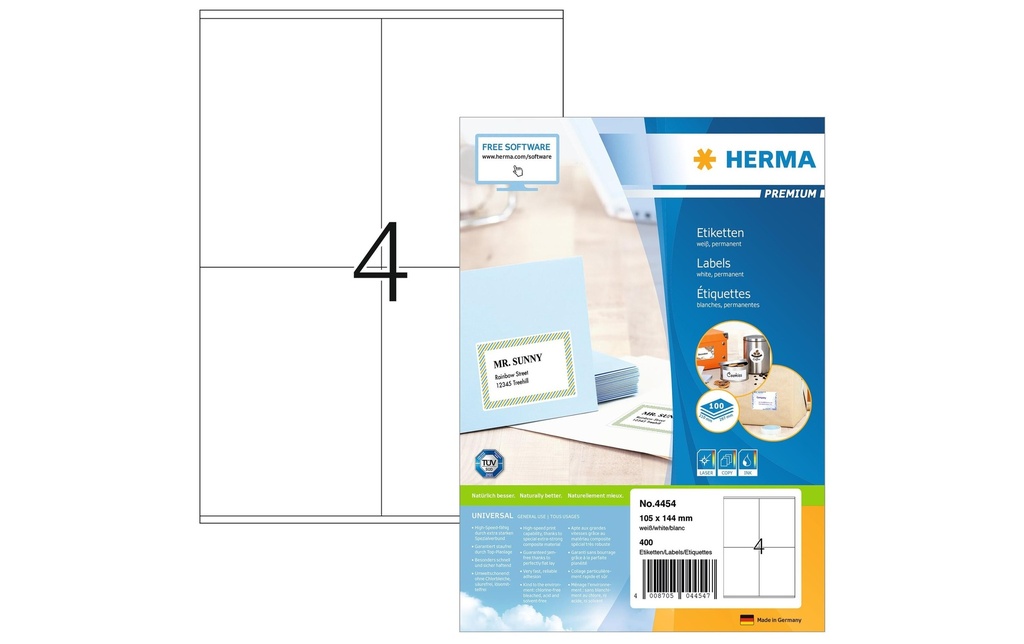 HERMA Etiquett.Premium 105x144 (100 pces)