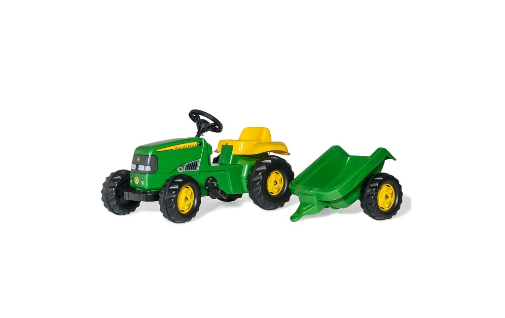 Rolly Toys Véhicule à pédales John Deere avec remorque