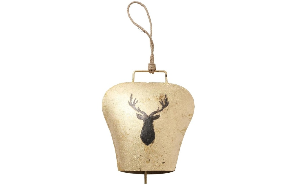 Boltze Objet à exposer Cloche à vache Vilbert métal, 18 x 20 cm