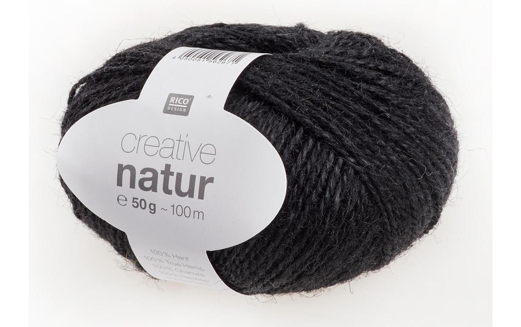 Rico Design Laine Creative Natur 50 g, Noir