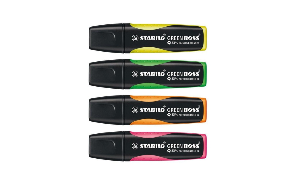 STABILO Surligneur Green Boss 4 pièces