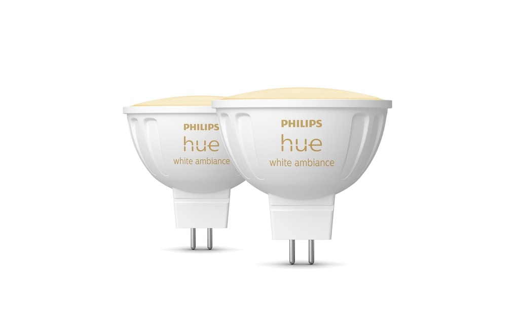 Philips Hue Ampoules White Ambiance MR16 pack de deux 400 lm