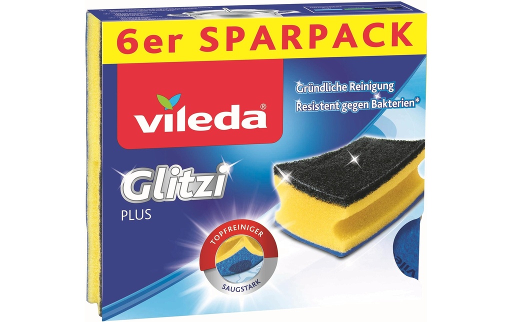 Vileda Éponge Glitzi 6 Pièce/s