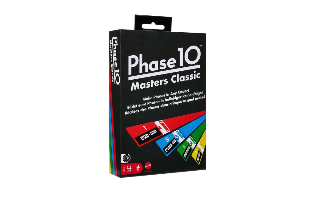Mattel Spiele Jeux de cartes Phase 10 Masters Classic