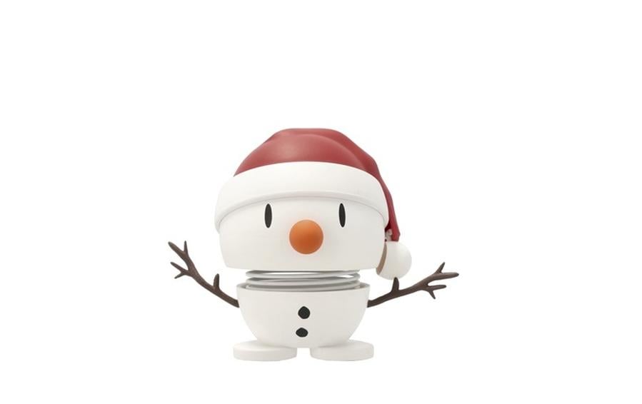 Hoptimist Déco Bumble Soft Snowman S 6.2 cm x 6.9 cm, blanc