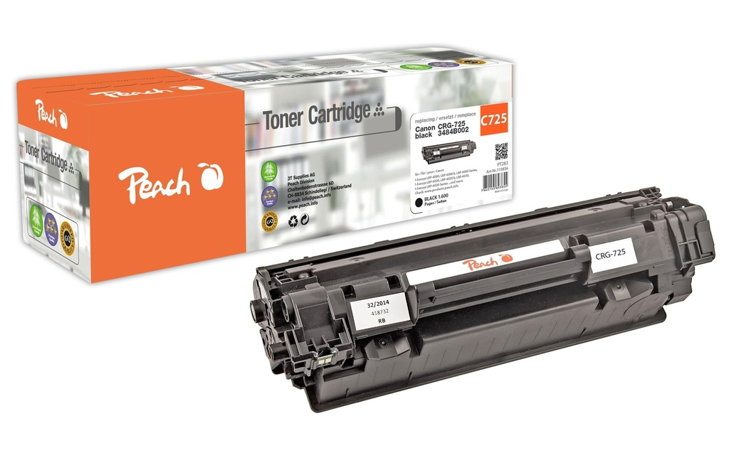 Peach Toner Canon CRG-725 noir