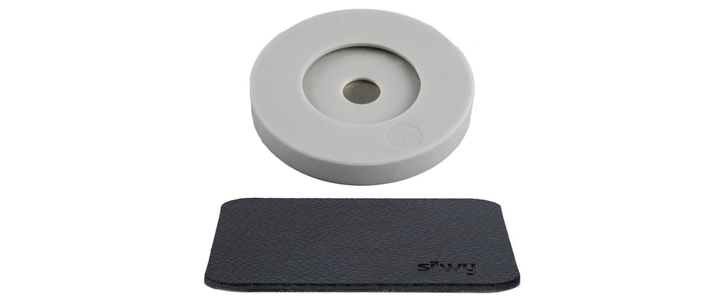 Silwy Préservatif magnétique pour verres à pied 1 Pièce/s, Gris clair/Anthracite