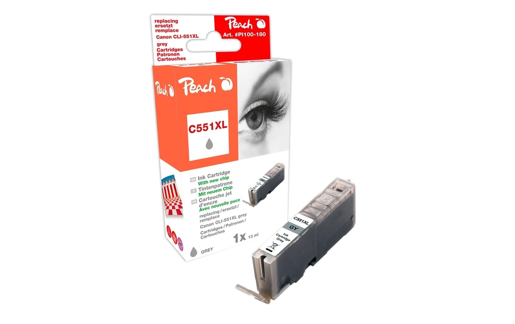 Peach Encre Canon CLI-551GY Grey