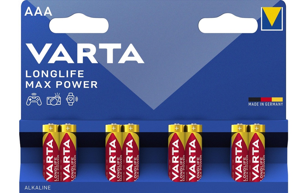 Varta Pile Longlife Max Power AAA , 8 Pièce/s