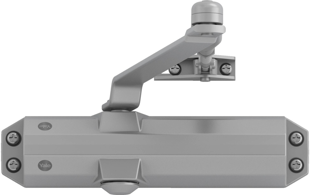 Yale Ferme-porte avec bras standard, série 4500 Argent