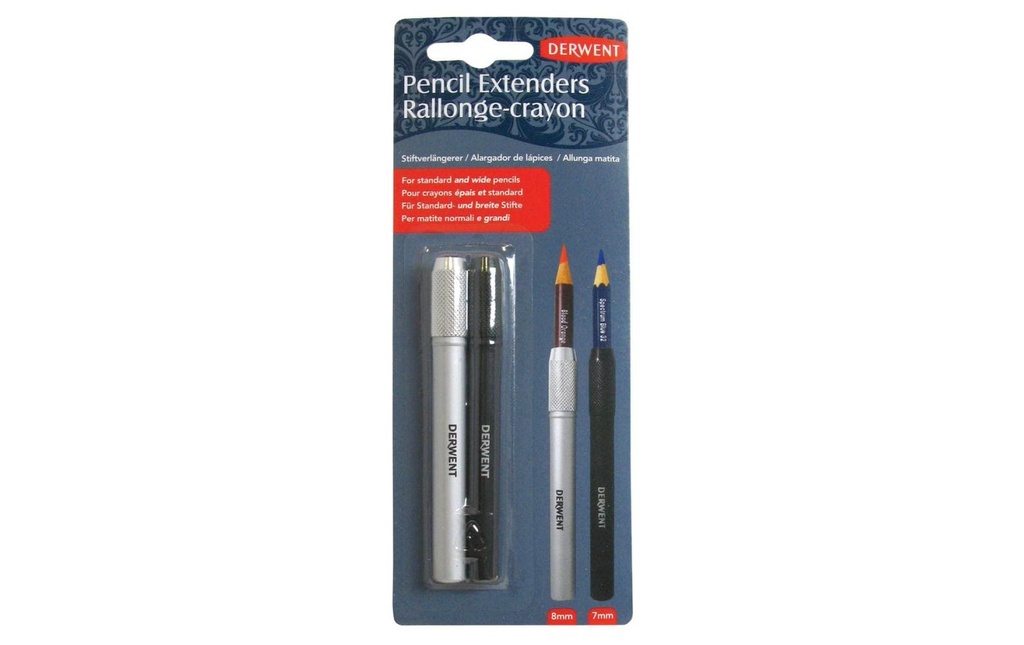 Derwent Rallonge de crayon, pour 7 et 8 mm de diamètre, en 2 parties