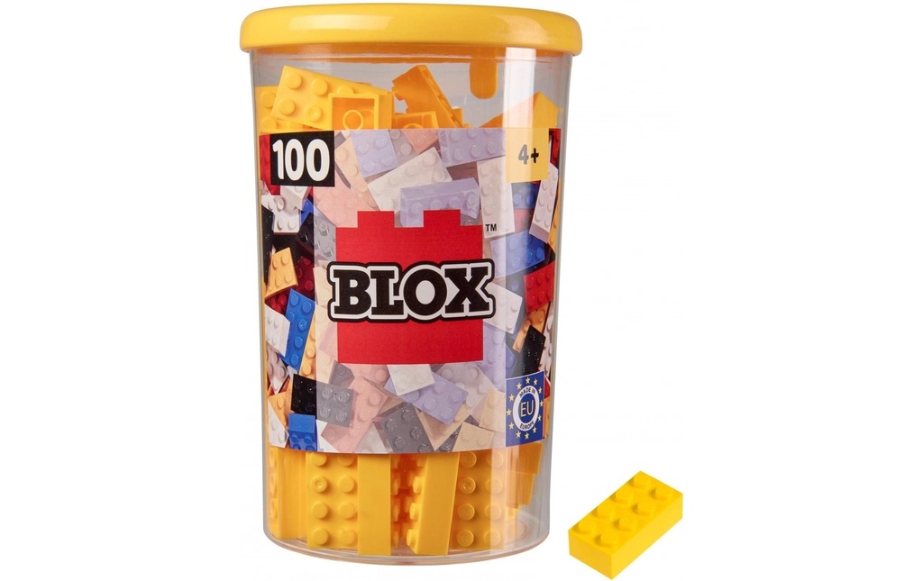 BLOX Briques 100 briques jaunes de 8
