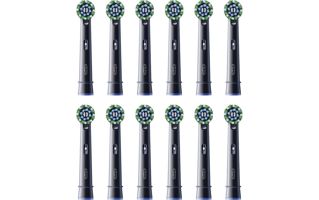 Oral-B Tête de brosse à dents CrossAction 12 Pièce/s, Noir