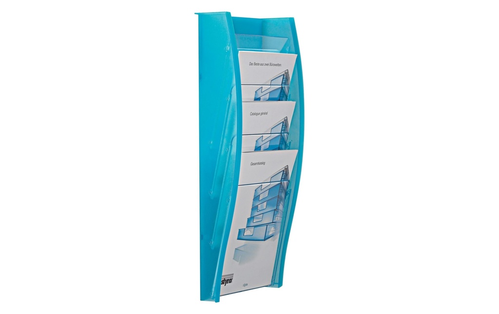 Styro Supports d’affichage styrodisplay A4, bleu clair