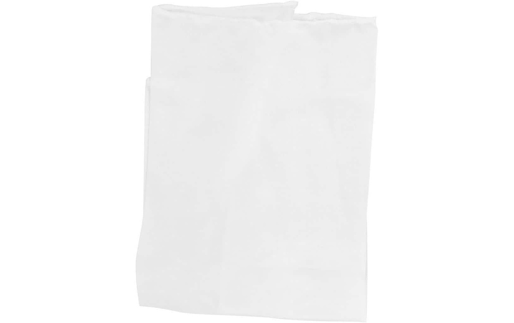 Creativ Company Foulard en soie 28 x 28 cm Blanc