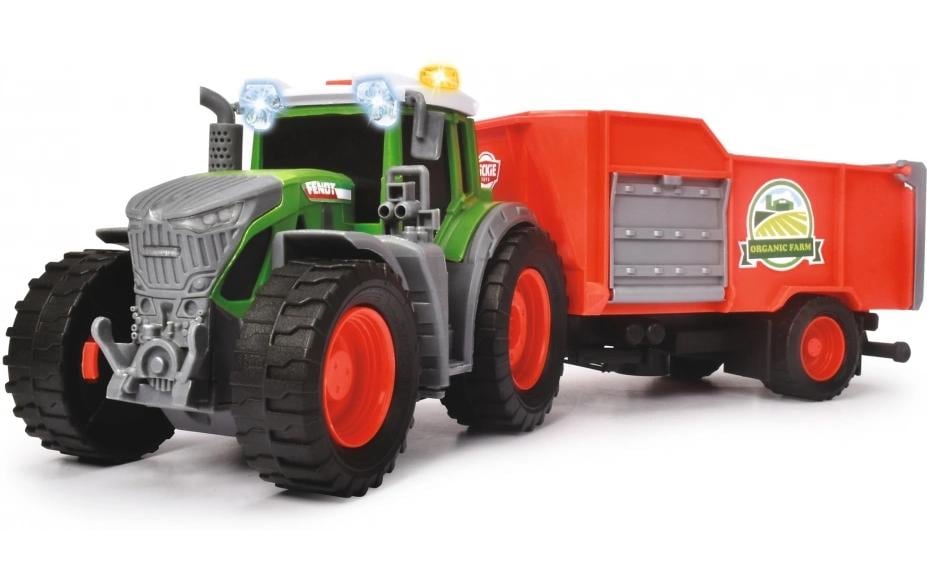 Dickie Toys Véhicules agricoles Tracteur Fendt avec remorque