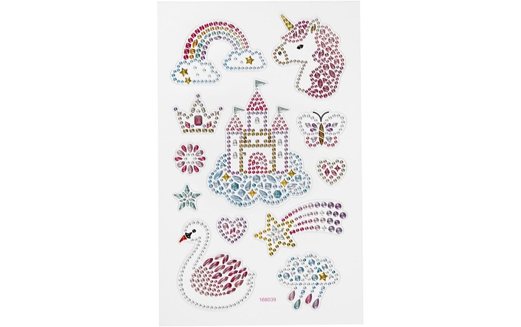 Creativ Company Autocollants à paillettes 15 x 16.5 cm 1 feuille