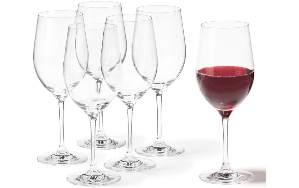 LEONARDO Verre à vin rouge Ciao+ 430 ml, 6 Pièce/s, Transparent