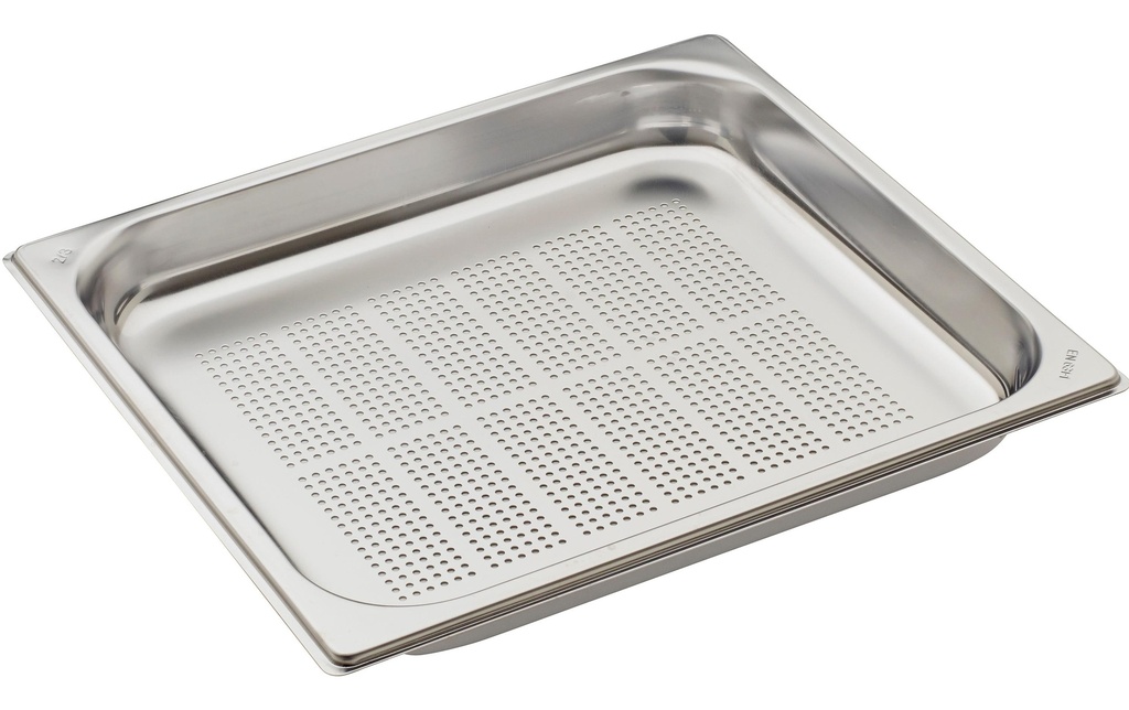 INOX Récipient de cuisson GN 2/3 perforé, 40 mm