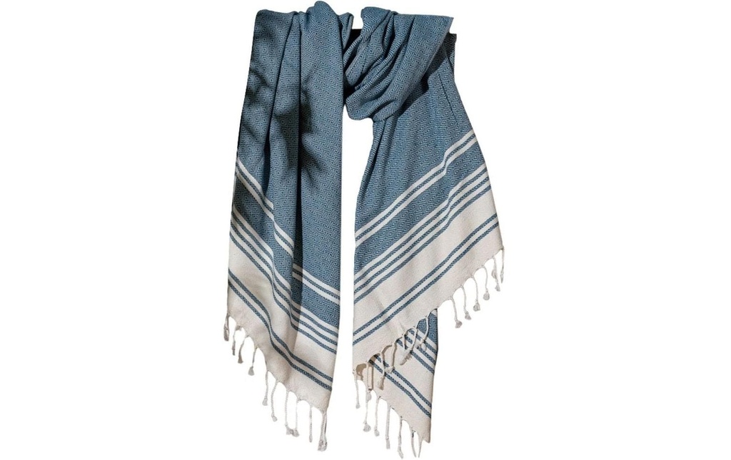 Foutastic Serviette de plage New Diamond Bleu indigo