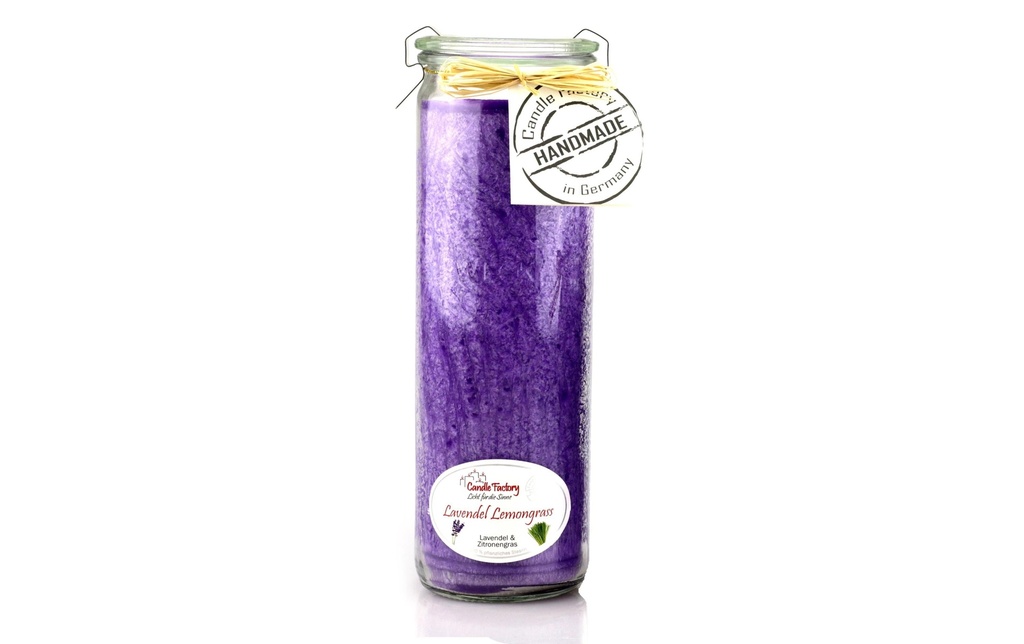 Candle Factory Bougie parfumée Lavande et citronnelle Big Jumbo