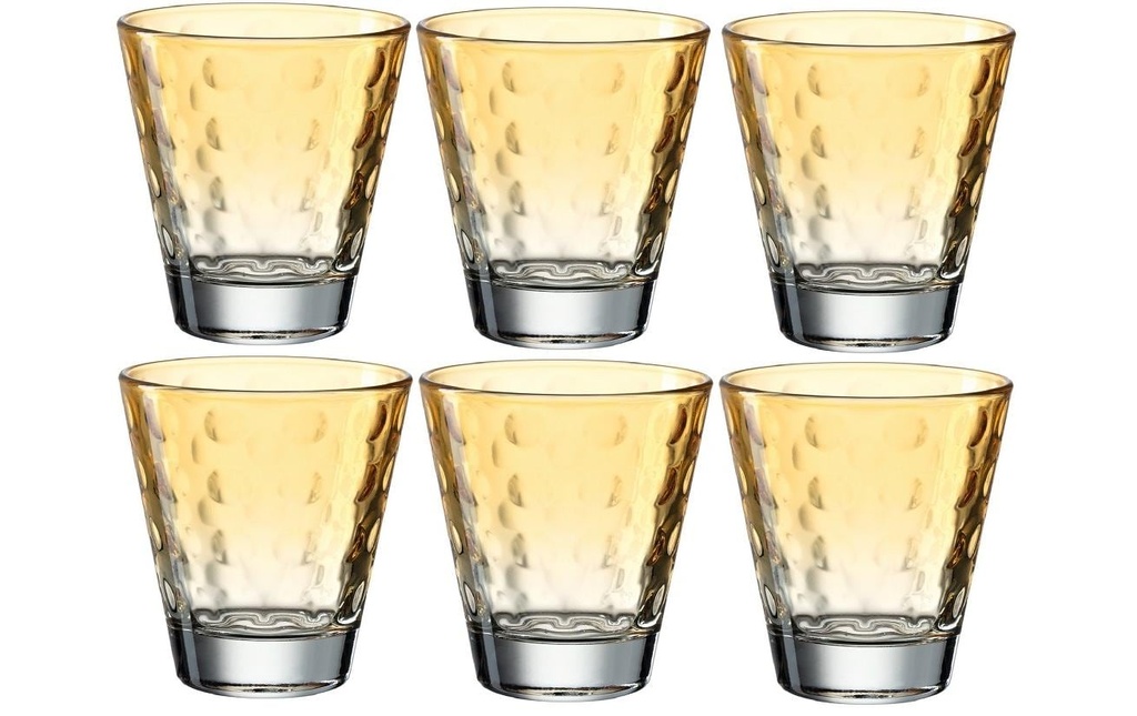 LEONARDO Verre Optic Pastell 215 ml, 6 Pièce/s, Orange