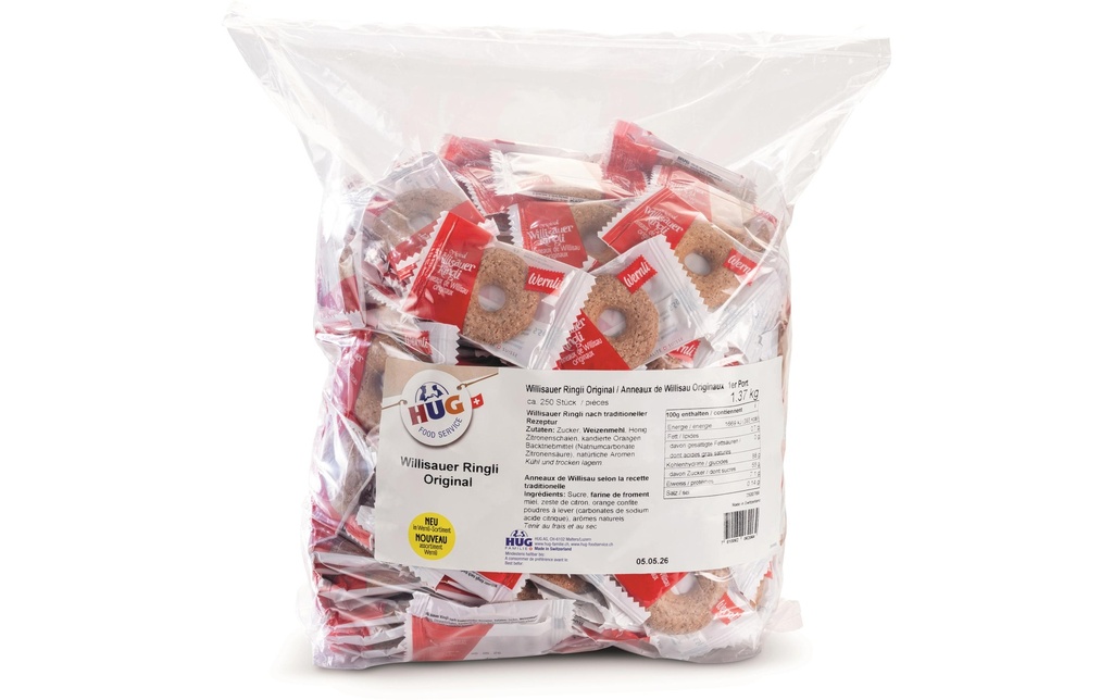 Wernli Pâtisserie Willisauer Ringli Original 1375 g, 250 pièces
